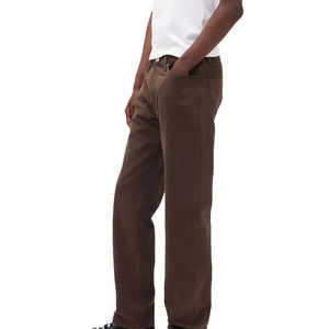 Pantalon cargo personnalisé pour homme, pantalon en jean baggy, coupe slim, 100% coton, design respirant, jambe large, pantalon streetwear à prix avantageux - Product Image 6