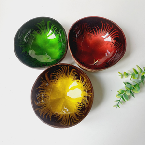 Tazón de Coco Pulido, Diseño Clásico, Hecho a Mano, Duradero, No Tóxico, Ligero, Ecológico, Desechable, para Servir Alimentos, Venta al por Mayor - Product Image 6