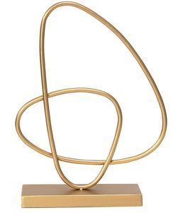 Contemporary Steel Table Decor Centerpiece Sophisticated Dining <b>Ornament</b> Decorative Interior Accent - Product Image 1
