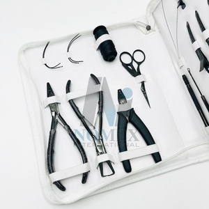 Kit de alicates para extensiones de cabello personalizados de alta calidad, microcuentas y plasma de acero inoxidable de grado quirúrgico negro para extensiones de cabello - Product Image 5