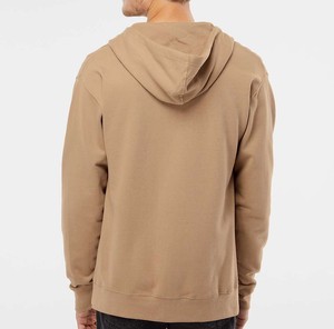 Sweat-shirt polaire zippé à capuche pour homme, couleur unie, coupe décontractée, vêtement d'automne, marque privée, vente en gros - Product Image 4