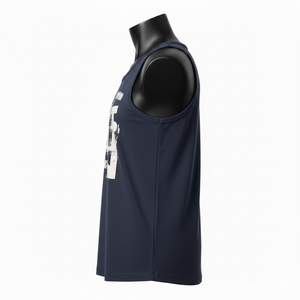 Camiseta de Gimnasio Personalizada con Logotipo para Hombre, Camiseta Deportiva sin Mangas de Algodón, Fabricante OEM - Product Image 4