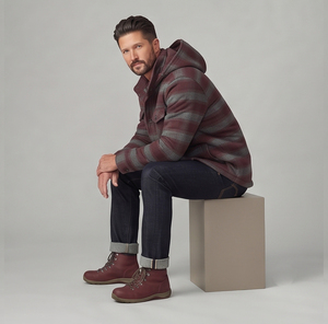 Men's Plaid Fleece Hooded Shirt <b>Jacket</b> With Zipper Closure And Chest Pockets Winter <b>Flannel</b> <b>Jackets</b> Men Winter Style Plaid Shirt - Product Image 4