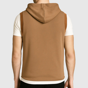 Running Fitness Casual Sportswear Comfortable Relaxed Fit Men <b>Hoodies</b> Gym Hoodie for <b>Workout</b> Training Sleeveless <b>Hoodies</b> For Men - Product Image 2