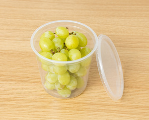 Clear Round Plastic Deli Cup With Lid 24 Oz Disposable <b>Takeaway</b> <b>Container</b> Microwave Safe - Product Image 5