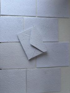 Set de Papelería con Pétalos de Flor de Astera, Sobres de Papel con Semillas Hechos a Mano, Tarjetas Ecológicas Plantables, Papel de Regalo - Product Image 5