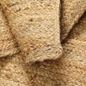 Tapis tressé en jute tissé à la main en gros, taille personnalisée, réversible, antidérapant, pour salon, cuisine, intérieur, extérieur, OEM, ODM - Product Image 3