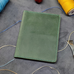 Handmade Leather Passport Wallet Genuine RFID Blocking Travel Organizer Multiple <b>Cards</b> Custom Branding for sale in low price - Product Image 3