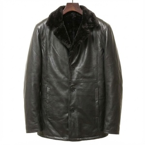 Hot Selling Bomber Flight Fur Lining Shearling Sheepskin <b>Leather</b> <b>Jacket</b> Comfortable Flying Multicolor for <b>Men</b> <b>Leather</b> <b>Jacket</b> - Product Image 1