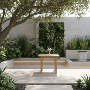 Mesa de Comedor Rectangular de Jardín para 6 Personas, de Madera de Teca Sólida, Ecológica, Moderna, para Exteriores, de Lujo, para Parque - Product Image 4