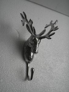 Crochet mural tête de cerf en aluminium crochet de manteau de cerf Figurine cadeau - Product Image 4