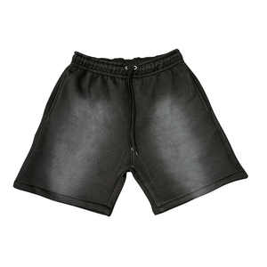 Short lavé à l'acide de haute qualité Streetwear Boys Hip Hop Cargo Vintage Distressed Stone Washed Shorts pour hommes - Product Image 5