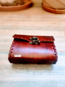Traveler <b>Diary</b> Loose Leaf Genuine Leather Portable Notebook Manual Book Cotton White Paper With C-Lock Soft Cover <b>Custom</b> - Product Image 5