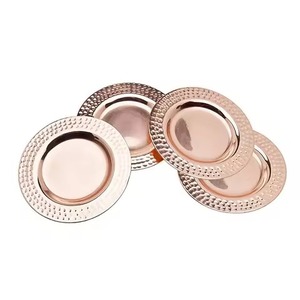 Decorative Metal <b>Coaster</b> <b>Set</b> for Beverage Glass Protection and Modern Dining Room Styling - Product Image 5