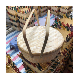 Cesta de Bambú, Producto de Bambú Natural, Cesta de Bambú para Decoración del Hogar y Almacenamiento, Vietnam por 99 Gold Data - Product Image 6