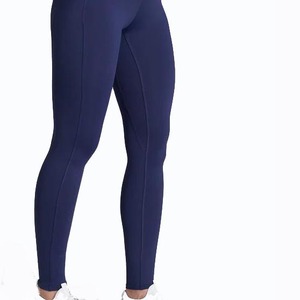 Leggings Deportivos de Alta Calidad para Mujer, Color Sólido, Cintura Alta, Tejidos, para Yoga, Fitness, Transpirables, de Secado Rápido, Casuales - Product Image 3
