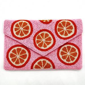 Bolso de mano de cristal con cuentas florales tropicales certificado por MS Handicraft, forma y color personalizados, modelo de bolso cruzado con cadena para Fiesta Mexicana - Product Image 2