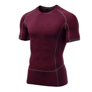 Camiseta de natación de manga corta con estampado de surf personalizado, protección solar, secado rápido, para hombre - Product Image 3