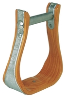 Sadel Berkuda Gaya Barat Bergaris Kayu Lebar dengan Bell Saddle, Stirrup Berlapis Nikel, dan Rangka Plastik yang Dapat Disesuaikan, 2 Buah
