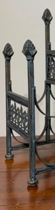 Support à bûches de qualité supérieure, sur mesure, en fer, fait main, pour foyer intérieur et extérieur, accessoire de cheminée, support de table - Product Image 3