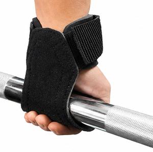 Guantes de Levantamiento de Pesas Laiem International de Cuero Genuino de Alta Calidad con Cierre de Cordones, Muñequera Acolchada Ajustable para Gimnasio y Deportes - Product Image 4