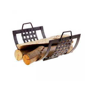 Fireplace Accessories Metal <b>Log</b> Holder <b>Rack</b> Heavy Duty Indoor Outdoor Firewood <b>Log</b> Holder Metal Storage Stand - Product Image 1