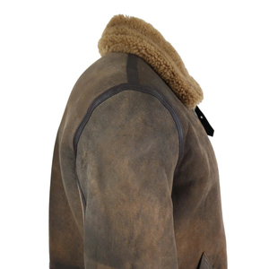 Premium Quality Men Leather Fur Jacket <b>Thick</b> <b>Winter</b> <b>Coat</b> Luxury Design OEM ODM Manufacturing Wholesale Export Apparel - Product Image 5