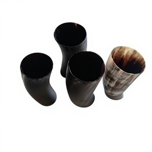 High Quality Organic Material Carved Eco-Friendly Natural Shape Drinking Glasses Set Water Beer Tea Coffee Animal Style Buffalo - Product Image 2