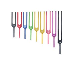 Ensemble de 9 diapasons Solfeggio très demandés pour la thérapie sonore par vibration, la guérison des chakras et du DNA - Product Image 1