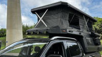 Truck Cap Awning Tent Set for RAM 1500 Side-Mounted 600D Oxford Enclosed Camping Room