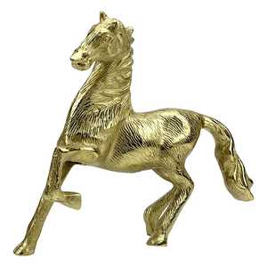 27cm H X 8cm W X 30cm L Aluminium Horse Figurine 30x27x8cm Handmade Modern Animal Sculpture Tabletop Decor Living Room Art Jaffs - Product Image 5