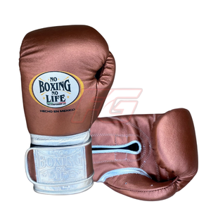 No Boxing No Life Training Sparring boxing <b>Gloves</b> Full Finger Structure Hook Loop Fastening Leather Build <b>Moisture</b> Wicking - Product Image 6