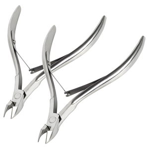 Top Product 2Pcs Set Professional Nail Cuticle Nipper Double Spring Sharp <b>Blade</b> Pedicure Trimmer Manicure Grooming Kit - Product Image 1