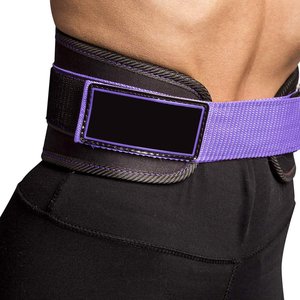 Ceinture de musculation réglable en néoprène violet pour l'entraînement musculaire et la force athlétique avec soutien lombaire professionnel et protection du dos - Product Image 4