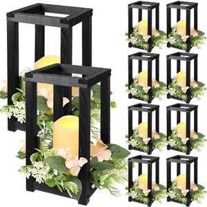 Handcrafted Rattan Woven <b>Lantern</b> with Metal Handle - Wholesale Decorative - Product Image 2