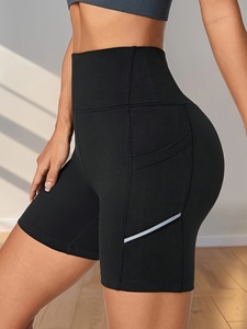 Shorts de Yoga de Cintura Alta para Mujer, Shorts Deportivos Sin Costuras para Gimnasio, Entrenamiento, Running y Fitness - Product Image 3