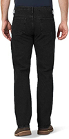 Jean en denim noir pour homme, coupe droite, extensible, haute qualité, séchage rapide, anti-plis, Spandex/Coton, toutes saisons, décontracté, délavé