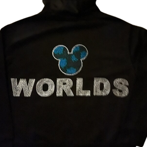 Sweat à capuche unisexe de luxe avec strass et lettres en cristal, style streetwear hip-hop, mode diamant, hiver, coupe oversize - Product Image 4