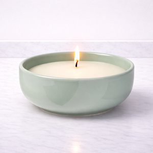 Bol à bougie en céramique Golden Sand, large, finition lisse, résistant à la chaleur, durable, réutilisable, à une seule mèche, élégant, pour la décoration intérieure - Product Image 3