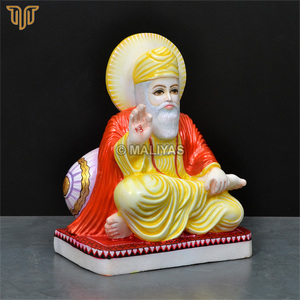 Marble Guru Nanak Dev Ji Murti | Sikh Guru <b>Statue</b>, Guru Nanak Marble Idol & <b>Religious</b> <b>Statue</b> by MALIYAS Jaipur - Product Image 4
