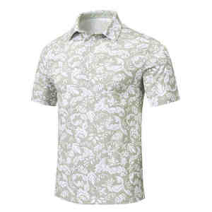 Camiseta Casual de Manga Corta para Hombre, 100% Algodón Jersey Transpirable, Diseño Sólido Verde y Blanco - Product Image 2