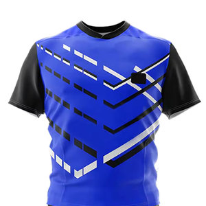 Conjunto de uniforme de rugby transpirable para hombre, camiseta de manga corta y pantalones cortos a juego, tela ligera para entrenamiento, partidos y club - Product Image 6