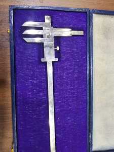 Calibrador de Coordenadas Metálico Estándar Tipo Martin, Instrumento de Medición Craneal Antropométrico con Escala Graduada para Antropología - Product Image 3