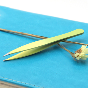 Pinzas para Cejas de Acero Inoxidable, Pinzas para Pestañas con Punta Inclinada, Marca Privada Personalizada - Product Image 5