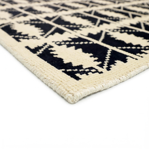 Alfombra DECORDEC de Lana Hecha a Mano, Ecológica, Antideslizante, de Pelo Medio, con Diseño Geométrico de Loto/Ampolla de Arena, para Hogar y Hotel - Product Image 5