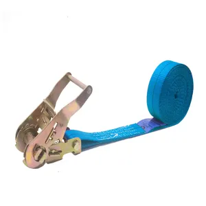 38 mm Blue Ratchet Tie Down Strap with Metal Ratchet without hook - Break Strength 1000kg-2000kg From Vietnam