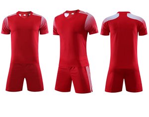 Ensemble de maillots de football unisexes de qualité supérieure 100% polyester, vêtements de sport personnalisés pour l'entraînement, uniforme de football à manches courtes, haute qualité - Product Image 4