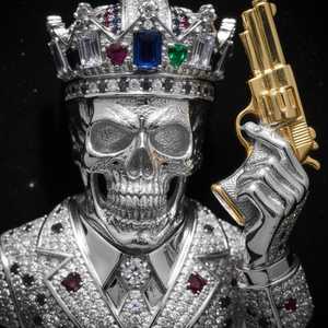 Colgante de Calavera con Corona y Esqueleto de Moissanita Iced Out, Diseño Único con Plata 925, Joyería Fina, Colgantes y Dijes - Product Image 2