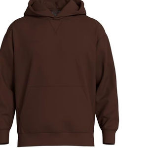 Sweat-shirt à capuche pour homme, couleur unie, en polaire, décontracté, pour l'automne, coupe classique, tricoté, manches longues - Product Image 4