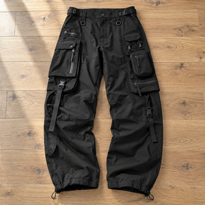 <b>Men's</b> 100% Cotton <b>Cargo</b> <b>Pants</b> Multi Pocket Tactical Workwear Mid Waist Custom Logo OEM ODM Customizable Wholesale Trousers - Product Image 2